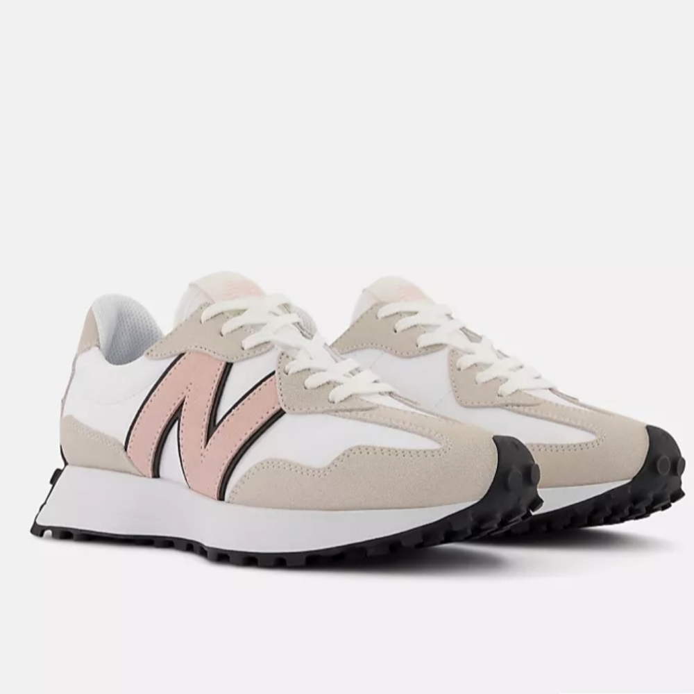 New Balance 327 Womens White Sneaker Shoes Size 7.5 - Picture 9 of 14